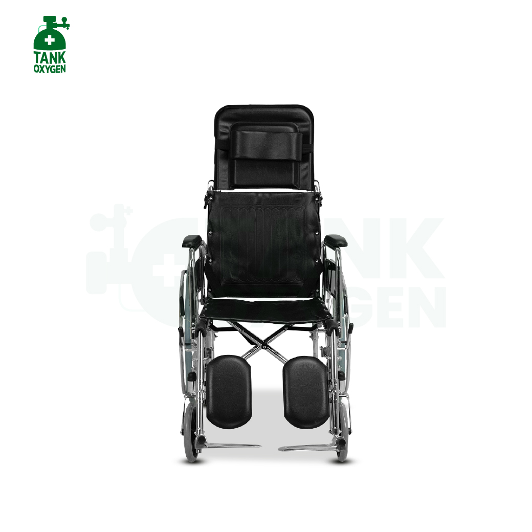 รถเข็นแมนนวล รุ่นพนักพิงสูง ปรับเอนนอน ปรับเหยียดขา ( Strong Manual High Back ) รับประกัน 1 ปี
