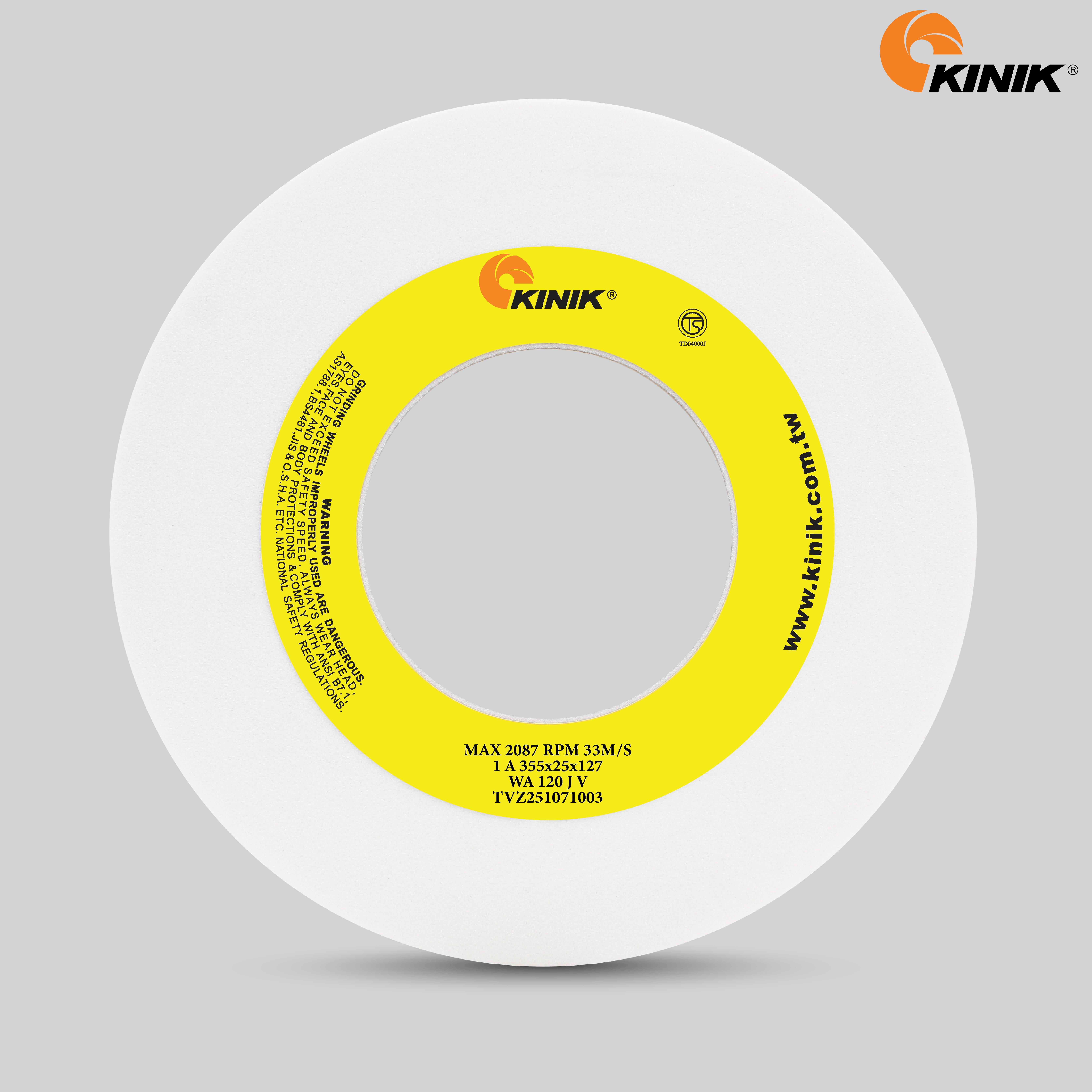 หินเจียร KINIK WA120JV1A 355x25x127 mm.
