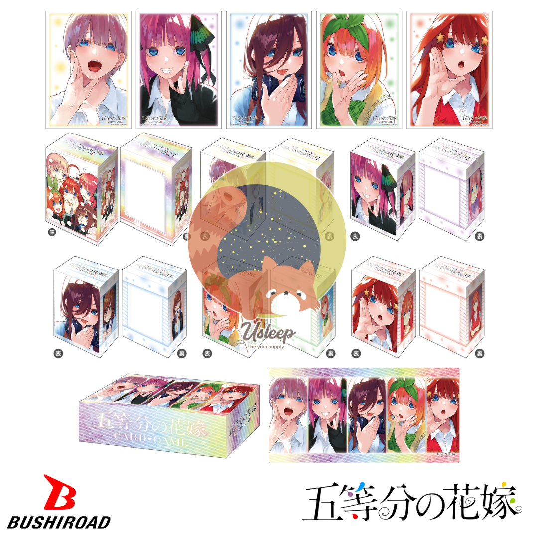 [PRE-ORDER] Bushiroad Sleeve & Deck Holder V3 & Rubber Mat V2 Gotoubun no Hanayome : Nakano Ichika, Nino, Miku, Yotsuba, Itsuki
