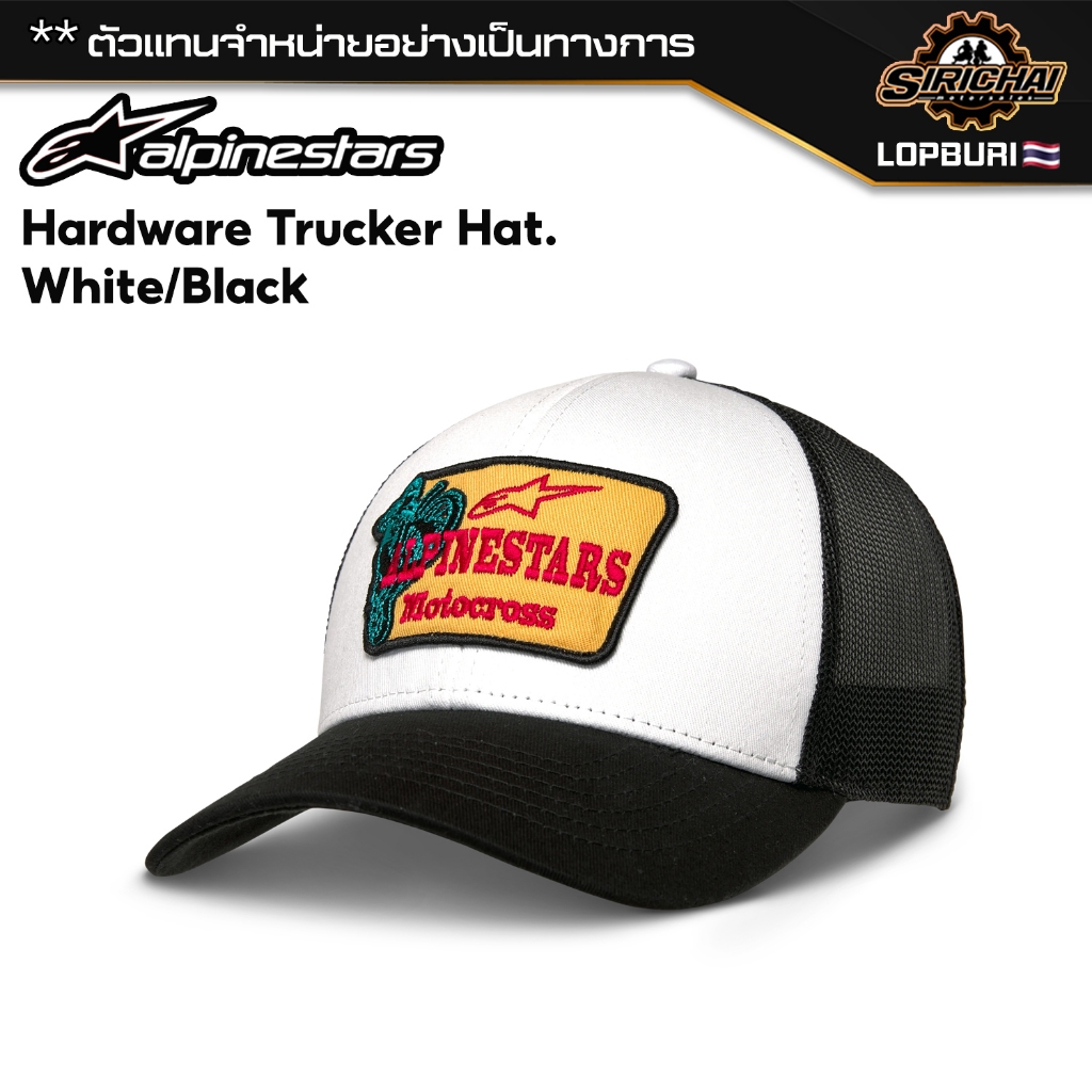 หมวกแก๊ป Alpinestars Hardware Trucker Hat / White/Black / One Size ของแท้ 100%✅
