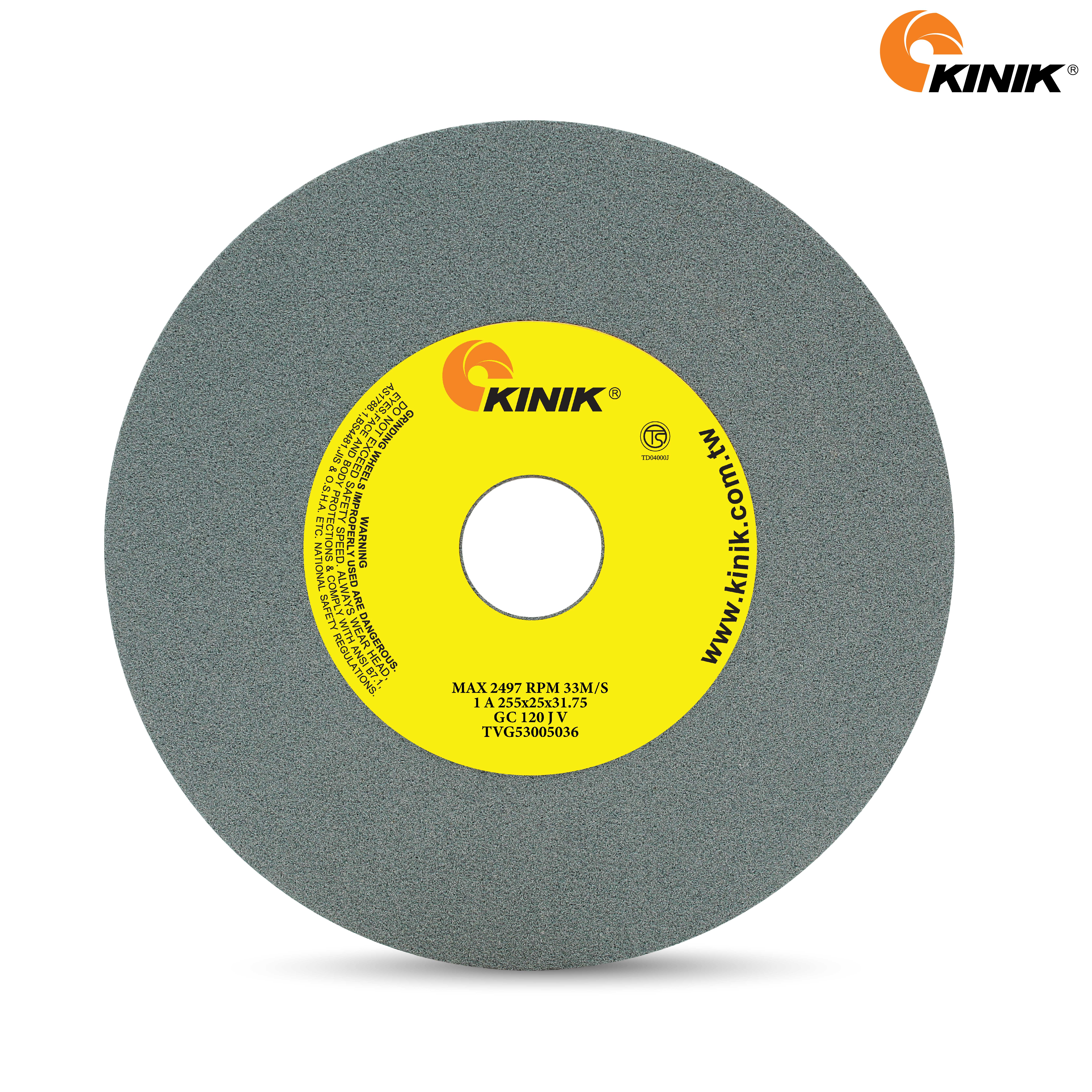 หินเจียร KINIK GC120JV1A 255x25x31.75 mm.