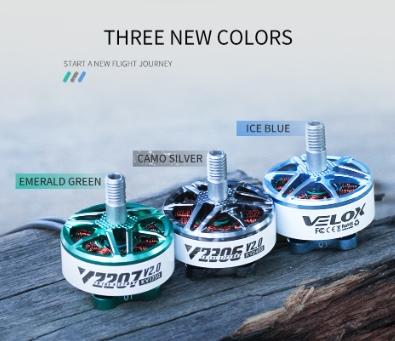 T-Motor VELOX V2 V2207 1750KV/1950KV/2550KV Motor 1ชุด 4ตัว