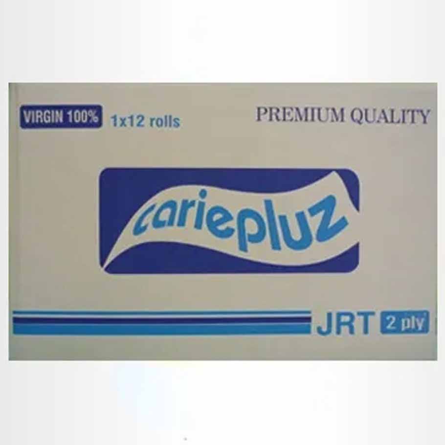 กระดาษชำระม้วนใหญ่ carie pluz 2 ply virgin100%