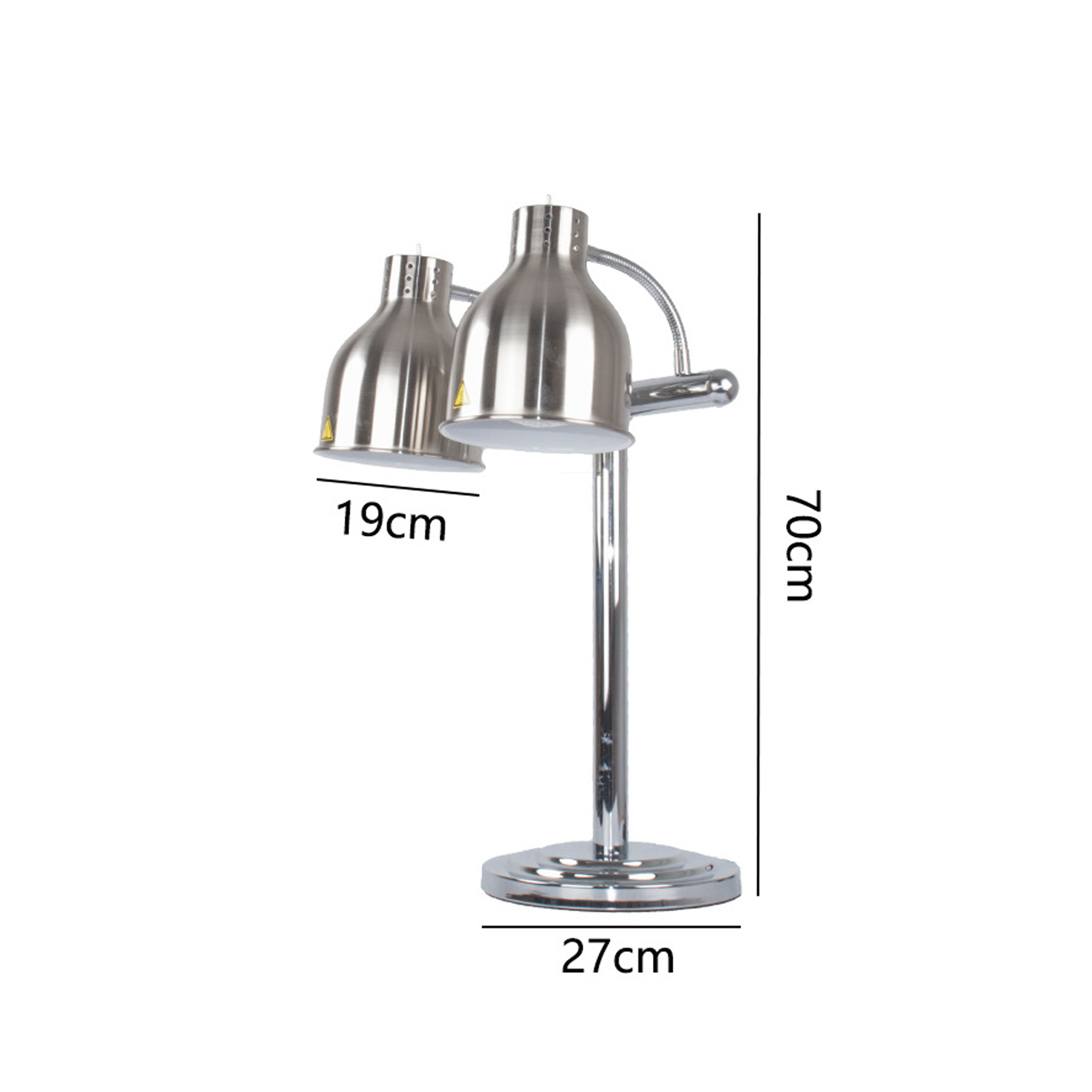 โคมไฟตั้งโต๊ะอุ่นอาหาร Table Heating lamp Food Buffet (Adjustable), Metal E27x2 Max 300W (BF05)