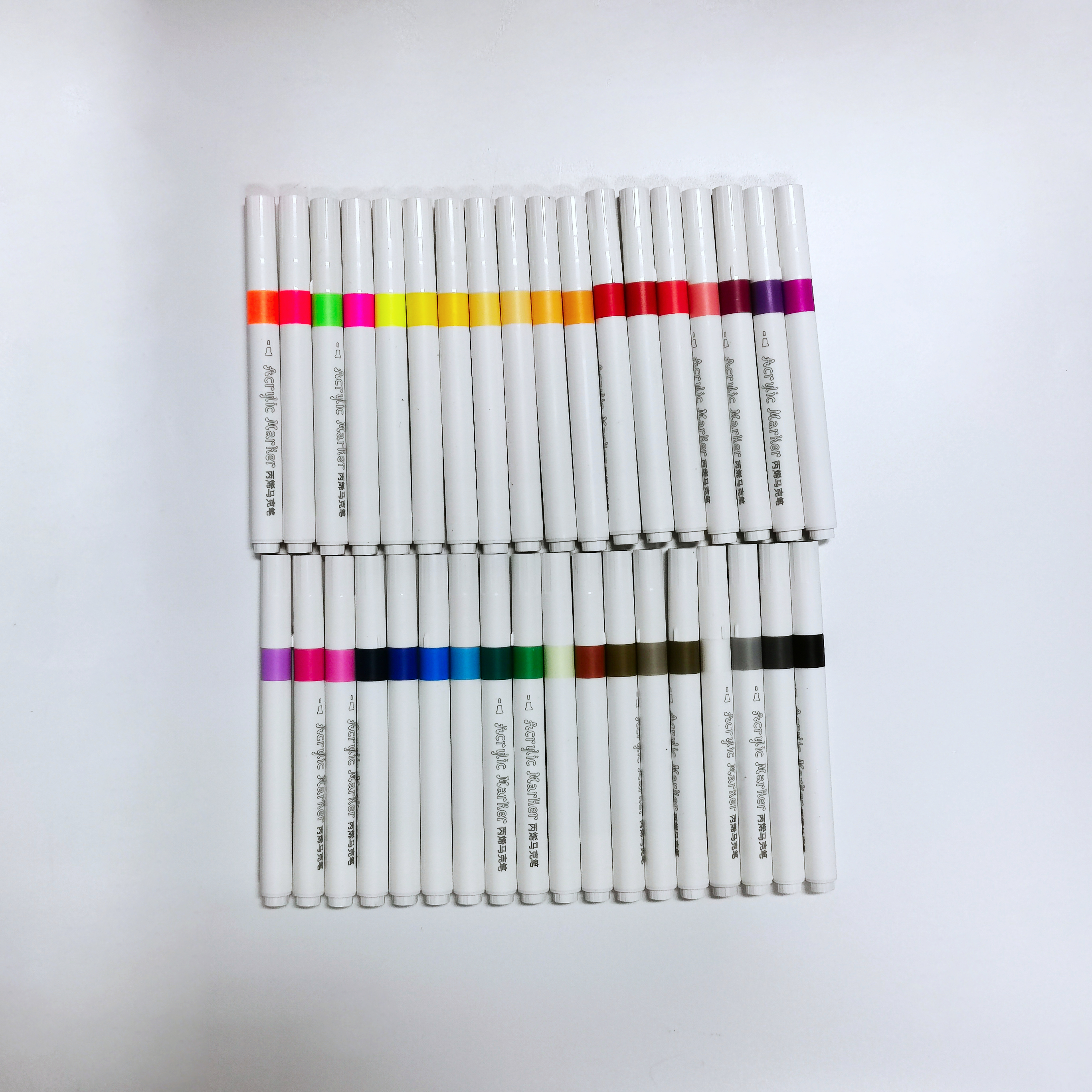 Acrylic Marker 36 Colors Box with Handle
