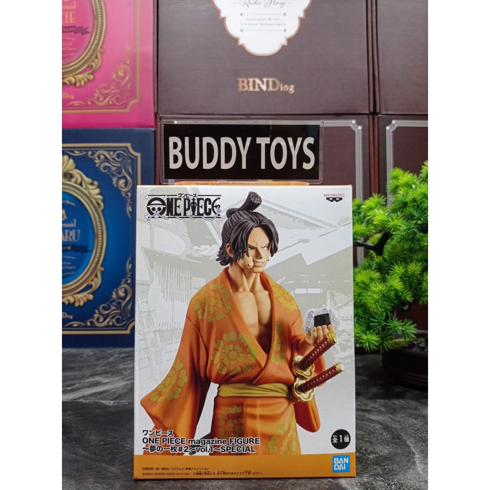 [ Figure แท้ ] Lot JP #แมวทอง One Piece - Magazine Figure Portgas.D.ACE & SABO คู่ [ Banpresto ]