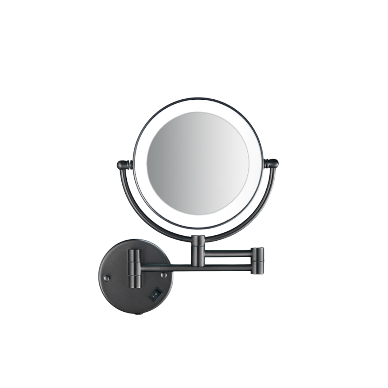 กระจกโคมไฟติดผนัง Wall Lamp Mirror Brass Mirror 2 Side Normal 3x Zoom