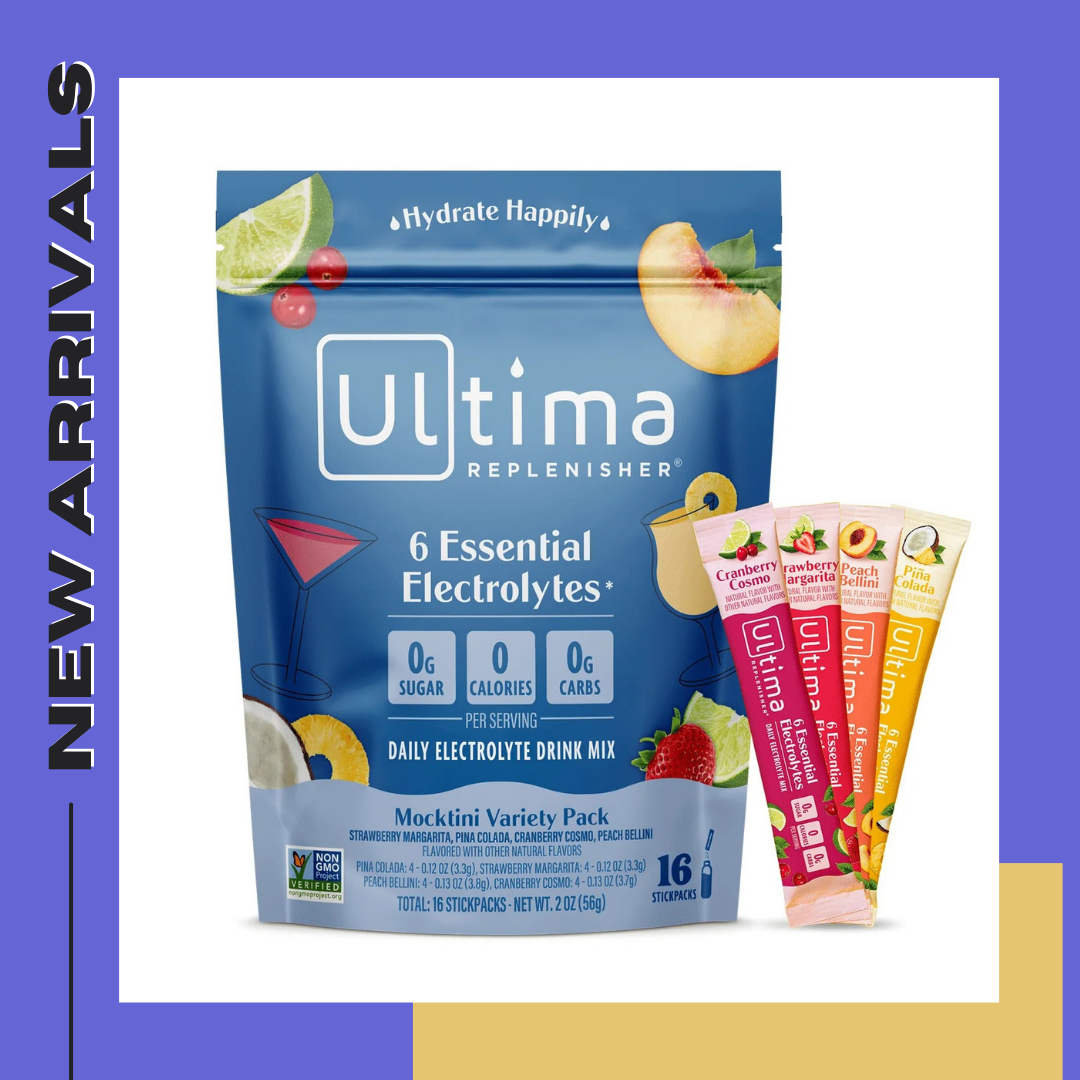 Ultima Replenisher Hydration Electrolyte Powder Drink Mix, Sugar-Free Mocktini Variety Pack, 16 C เกลือแร่ ร่างกายขาดน้ำ