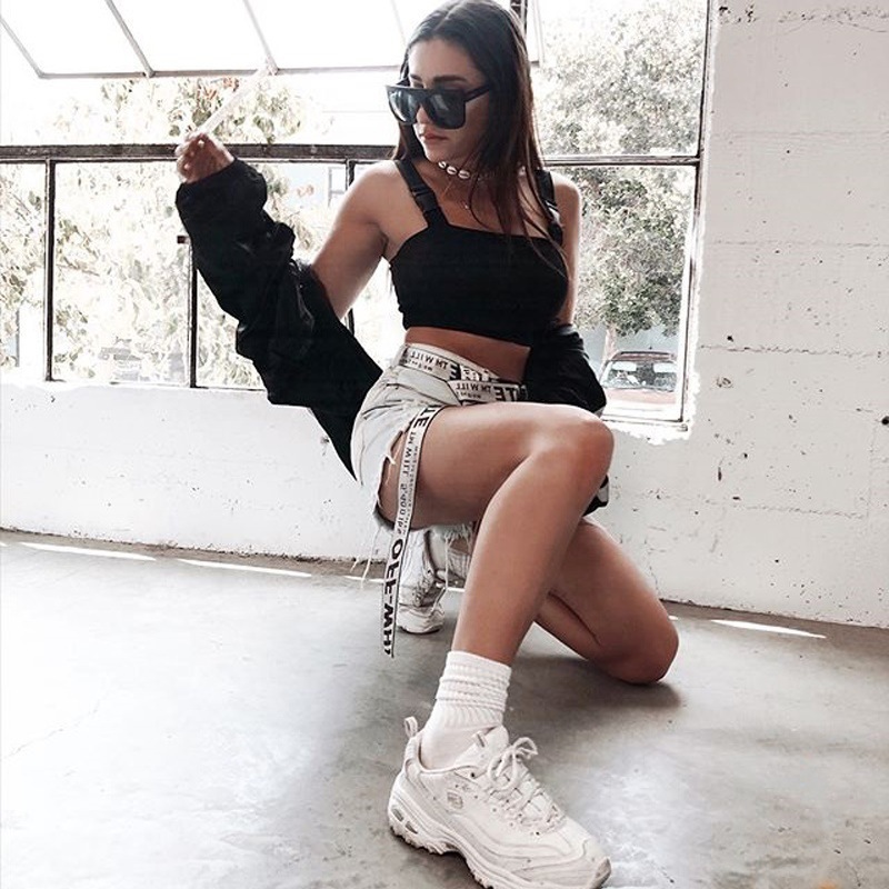 เสื้อครอปสตรีท ครอปสายฝอ รหัส SP062