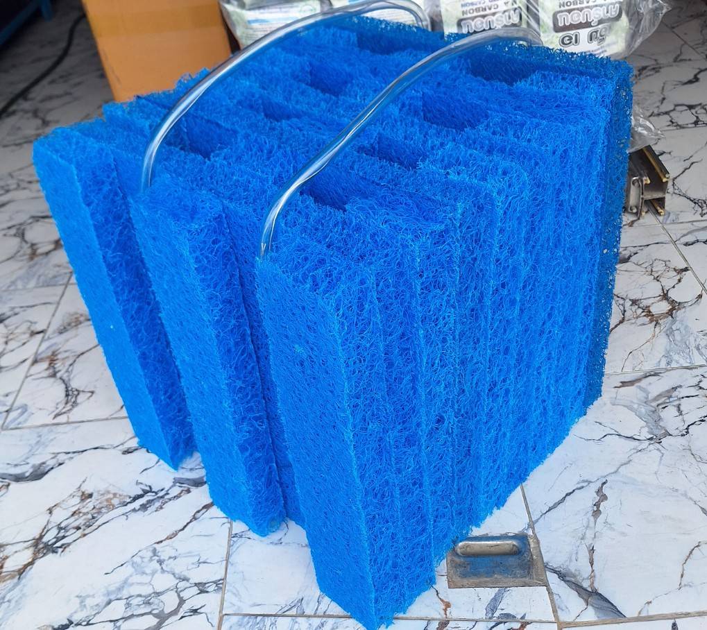 ใยหยาบญีปุ่น ตัดเย็บขึ้นรูป 50*50*50 cm. (ใช้ใยหยาบเนื้อดีความหนา 5 CM)