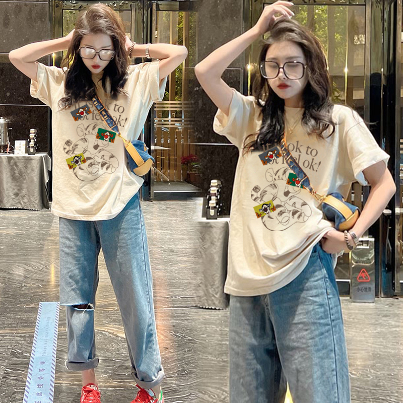 เสิ้อ Over size ลายการ์ตูน สินค้าพร้อมส่ง