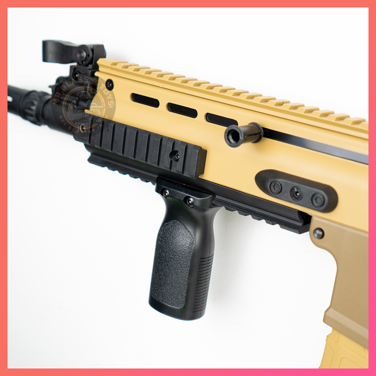 (66)SCAR สีทราย เฟืองเหล็ก 230 FPS + ยิงรัวได้ ยิงSEMI (ทีละนัด) ได้