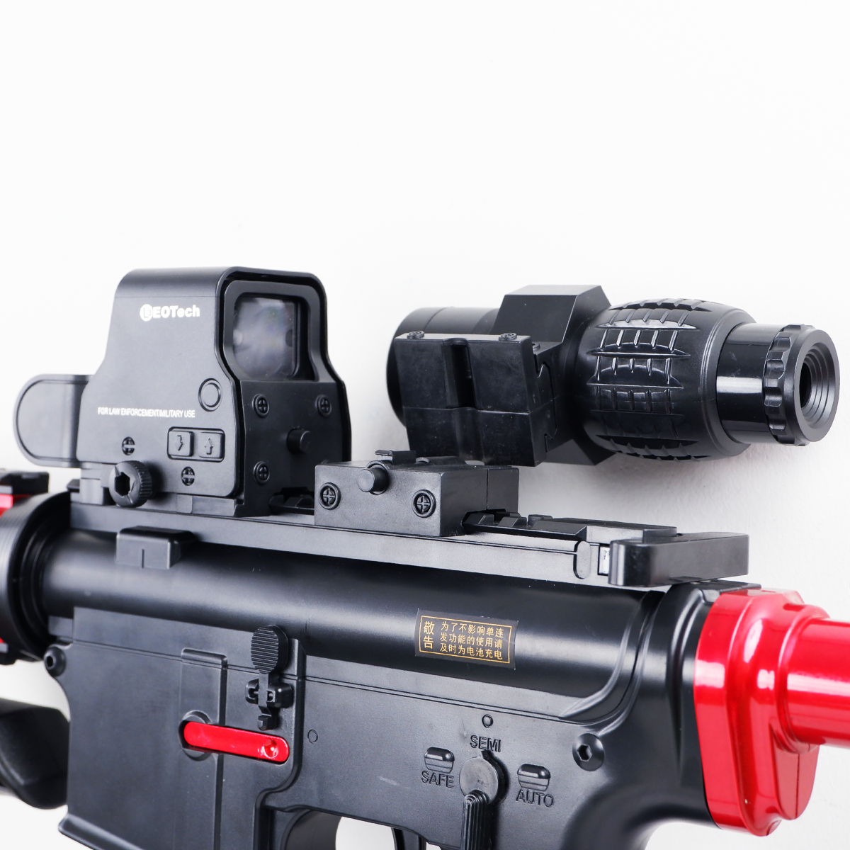 สโคปพับข้าง สีดำ ซูม 2-3 เท่า ปรับระยะซูมได้ ขนาดราง 20 mm (SCB)