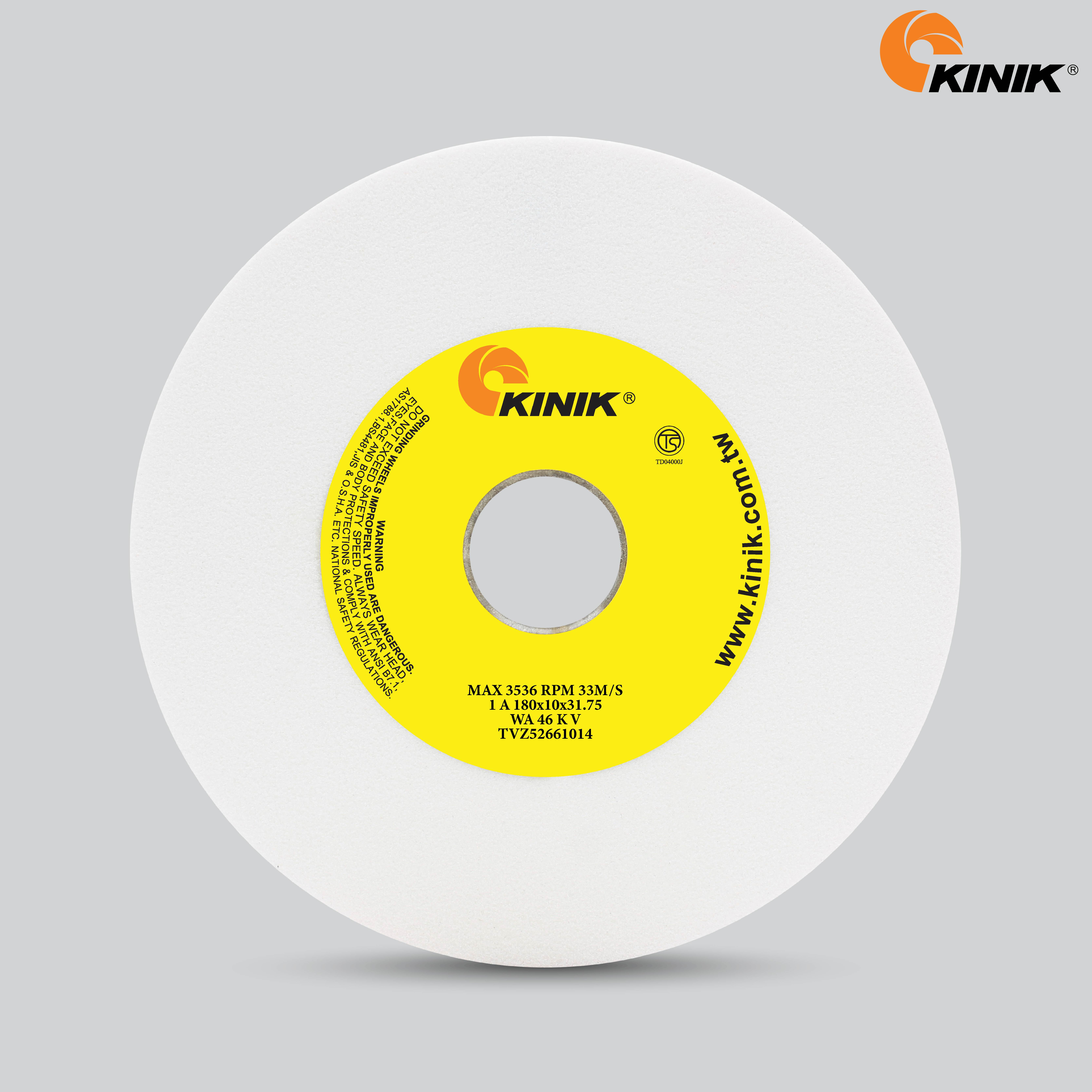 หินเจียร KINIK WA46KV1A 180x10x31.75 mm.