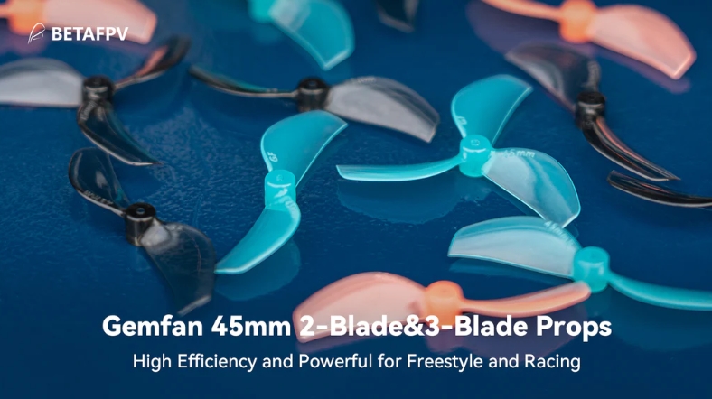 Gemfan 45mm 2-Blade&3-Blade Propellers (1.5mm Shaft 4PCS)