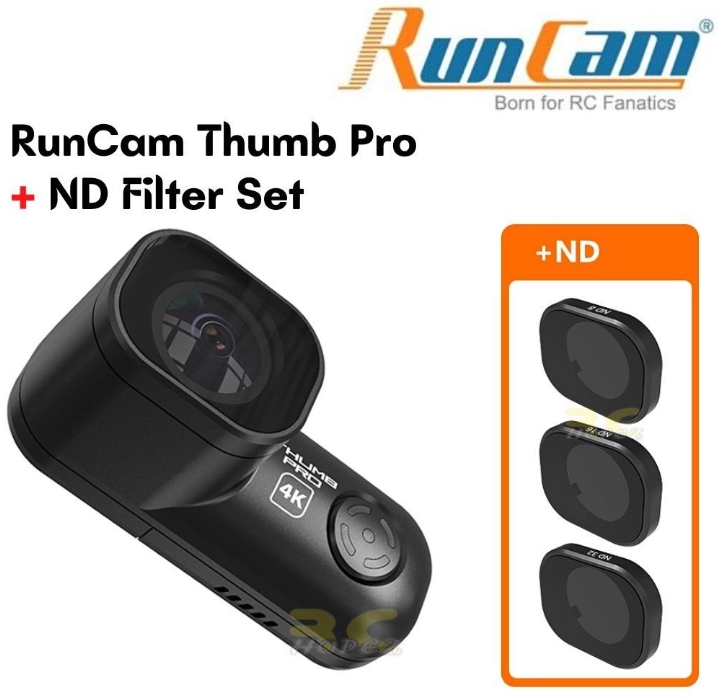 RunCam Thumb Pro V2 4K FPV HD Action Camera with ND Filters