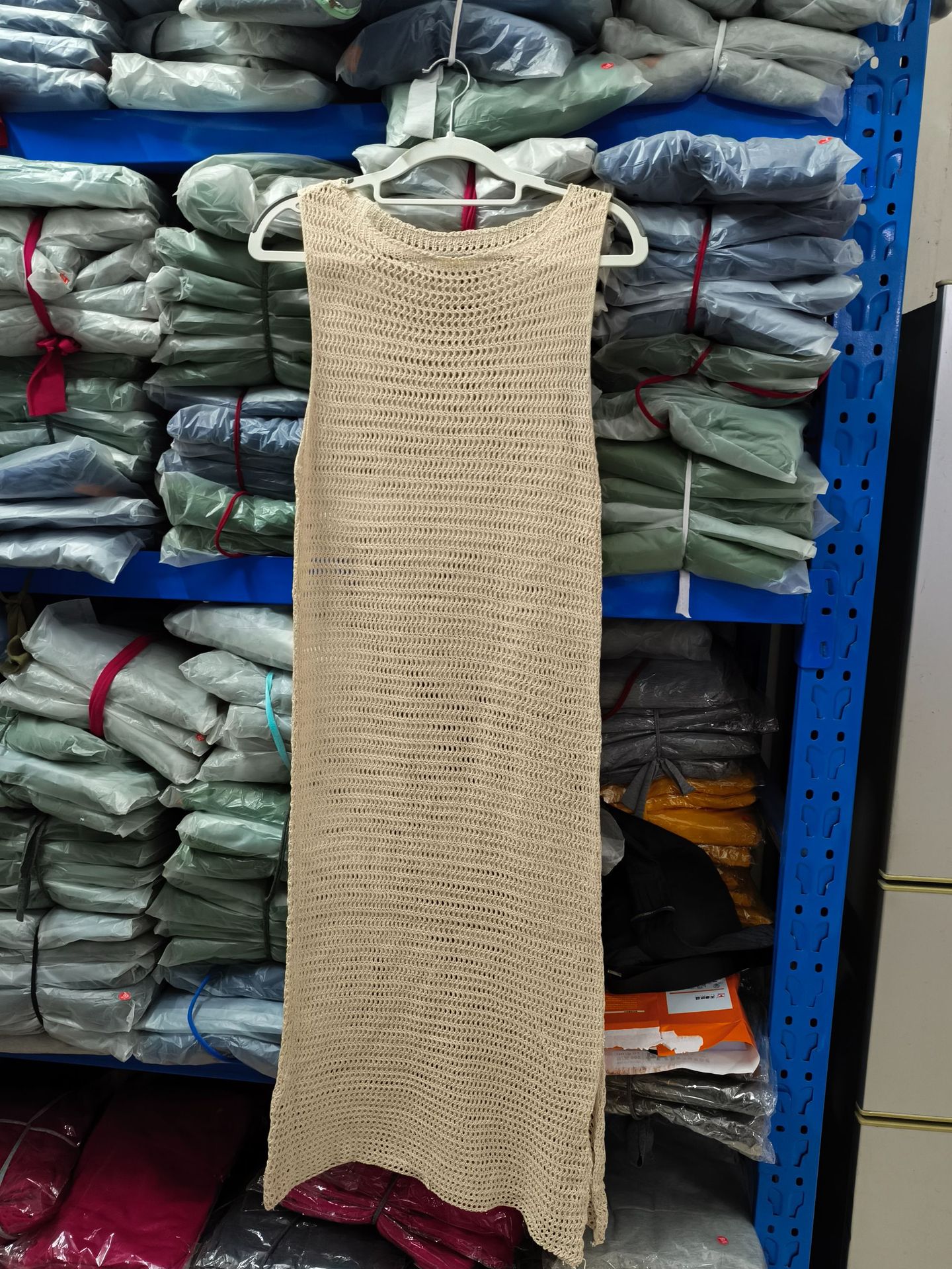 ชุดเดรสผ้าถัก คลุมบิกินี่ เซ็กซี่ ซีทรู พร้อมส่งในไทย