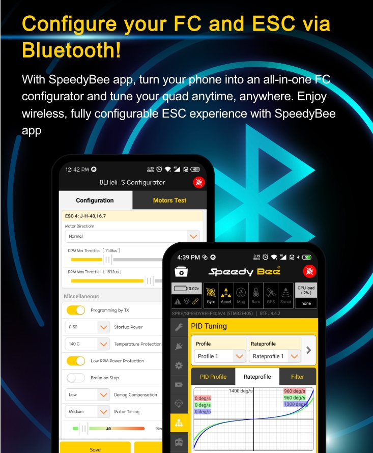 STACK 30x30 SpeedyBee F405 V4 BLS ESC 55A รุ่นใหม่ 2024 บอร์ดคอนโทร