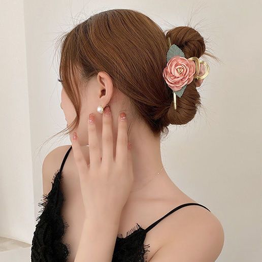 กิ๊บติดผม กิ๊บหนีบผม ดอกกุหลาบ เครื่องประดับผม สไตล์เกาหลี