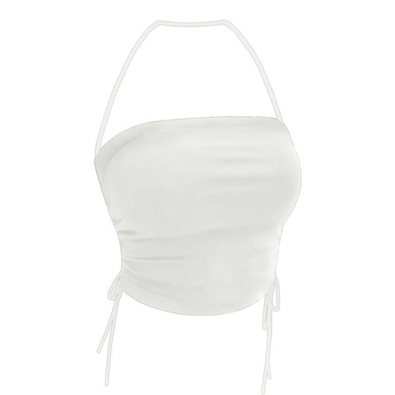 เสื้อครอป คล้องคอ สไตล์เกาหลี CN2233