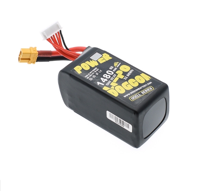 DOGCOM Ucell Series 6S 22.2V 1480mah 150C