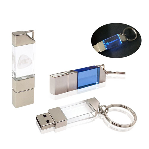 แฟลชไดร์ฟคริสตัล พรีเมี่ยม Crystal Flash Drive FD074