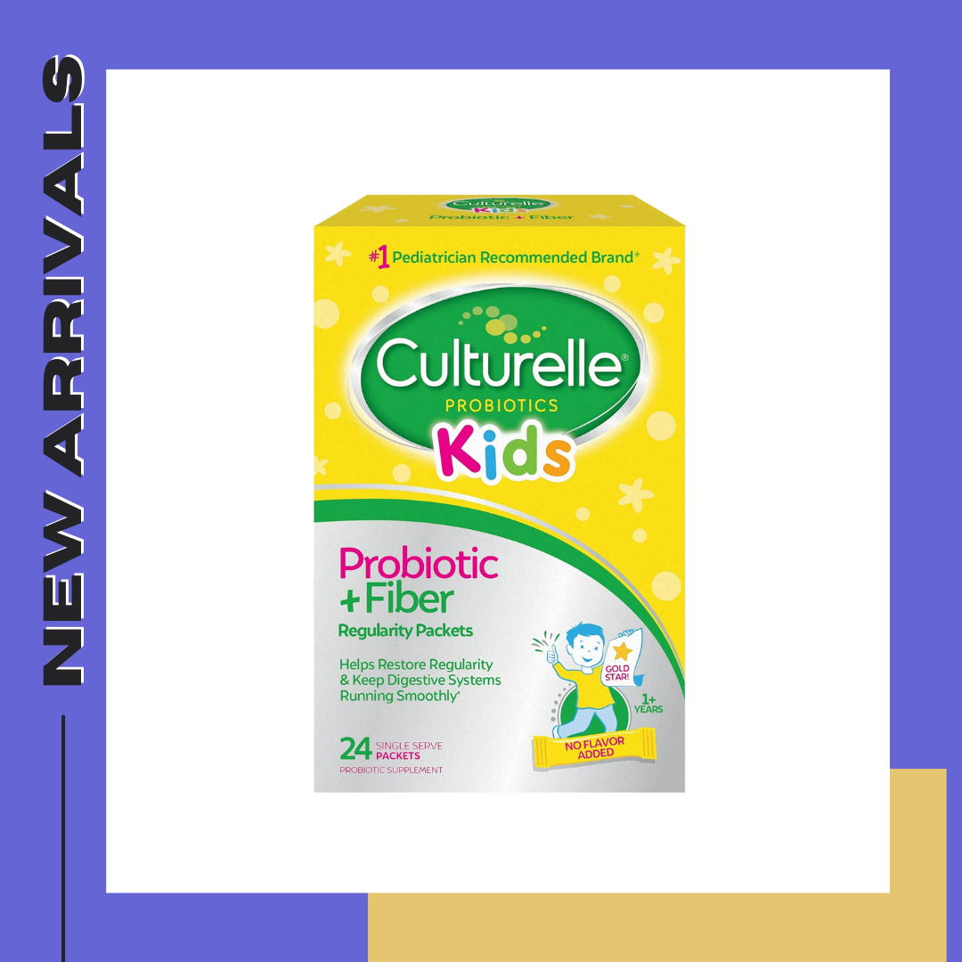 โปรไบโอติกแลคโตบาซิลัส 2.5 พันล้านตัว + ไฟเบอร์ สำหรับเด็ก Culturelle® Kids Probiotic + Fiber 24 Single Serve Packets ตัวช่วยขับถ่าย ท้องผูก