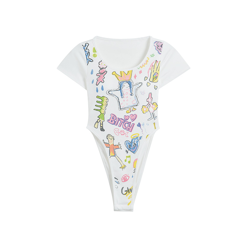 เสื้อบอดี้สูท โชว์หลัง พร้อมส่งในไทย รหัส CN9002