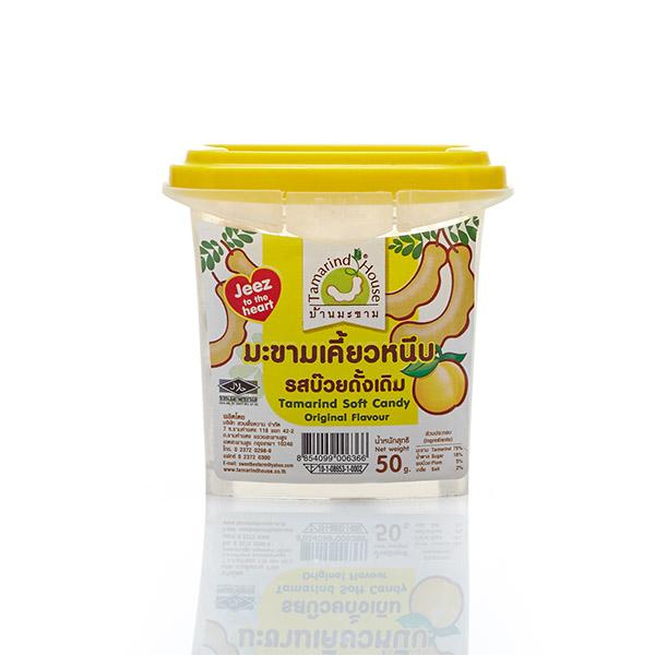 8854099006366 มะขามเคี้ยวหนึบ รสบ๊วยดั้งเดิม 50 กรัม