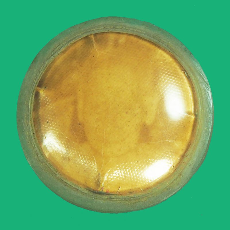 A5278 รูปถ่ายกระดาษหนังไก่สองหน้า เลี่ยมพลาสติกเก่า ไม่ทราบอาจารย์ 4