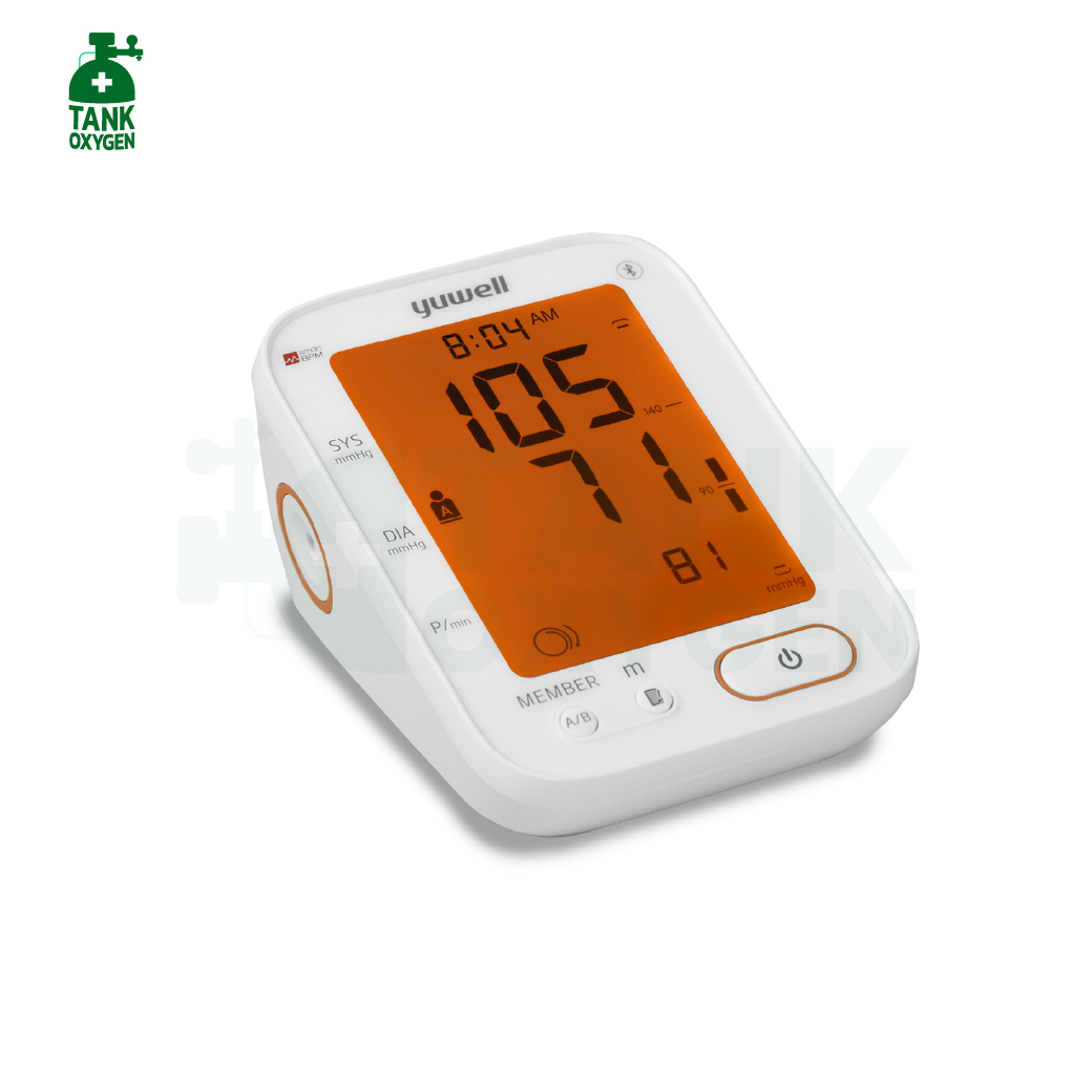 เครื่องวัดความดันโลหิต Yuwell รุ่น YE-680B เก็บข้อมูลแยกใช้งานได้ 2 คน (มีบลูทูธ) (รับประกัน 5 ปี)