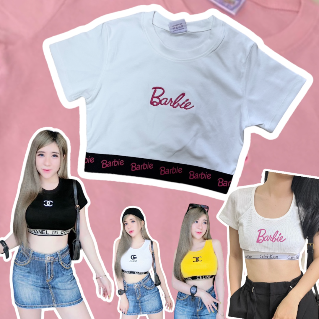 เสื้อสายเดี่ยว เสื้อครอปแฟชั่น สินค้าพร้อมส่ง