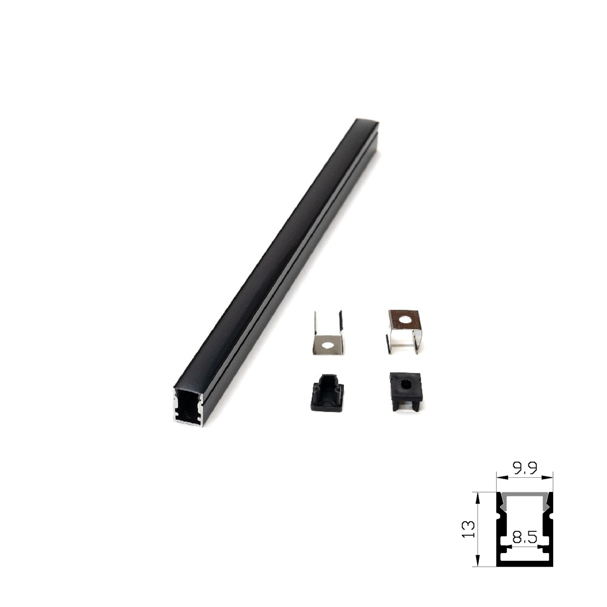 รางไฟเส้น อลูมิเนียม Track Aluminum Profile 103M BLACK