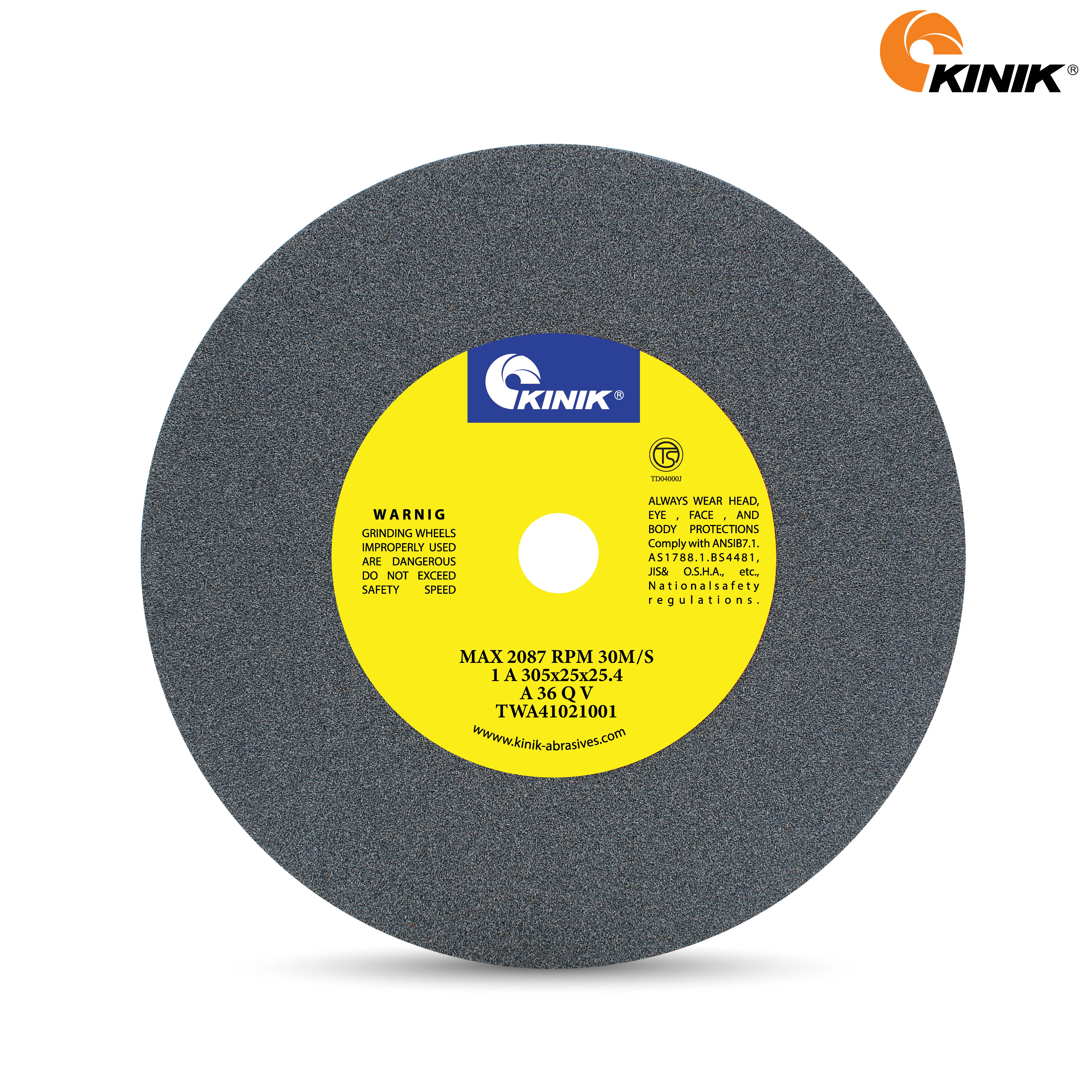 หินเจียร KINIK A36QV1A 305x25x25.4 mm.