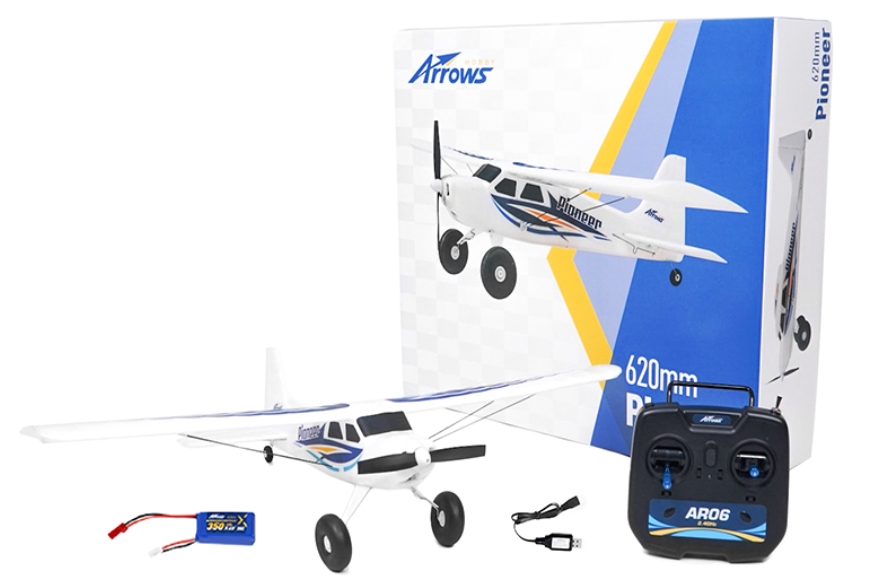 Arrows RC - Pioneer - 620mm - Gyro - RTF ชุดพร้อมเล่น บินง่าย มีไจโร สำหรับมือใหม่ บินง่ายมากกก