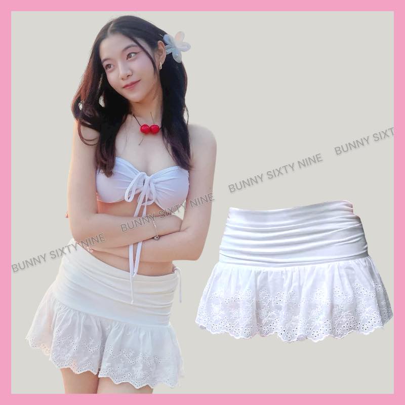 มินิกระโปรง ลูกไม้วินเทจ CN2775 พร้อมส่งในไทย