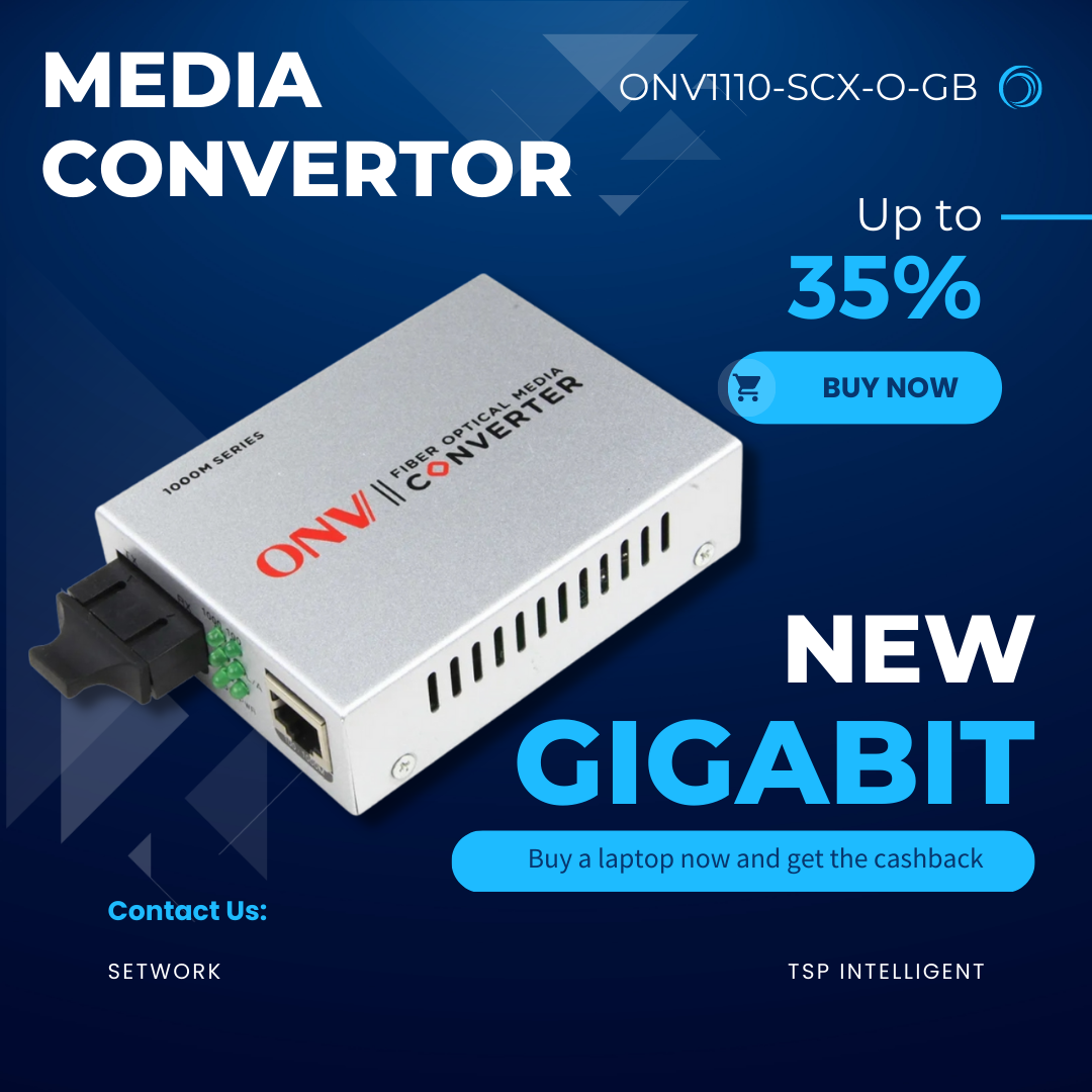 อุปกรณ์แปลงสัญญาณไฟเบอร์ออฟติก มีเดียคอนเวอร์เตอร์ ONV1110-SCX-O-GB