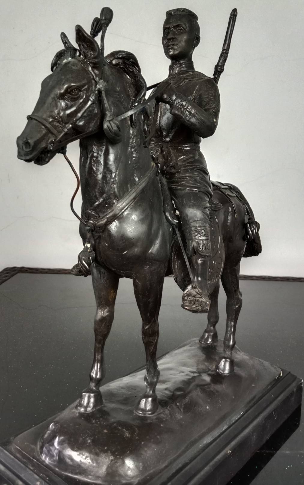 530.พระบรมรูปหล่อสมเด็จพระนเรศวรมหาราชทรงม้าศึก