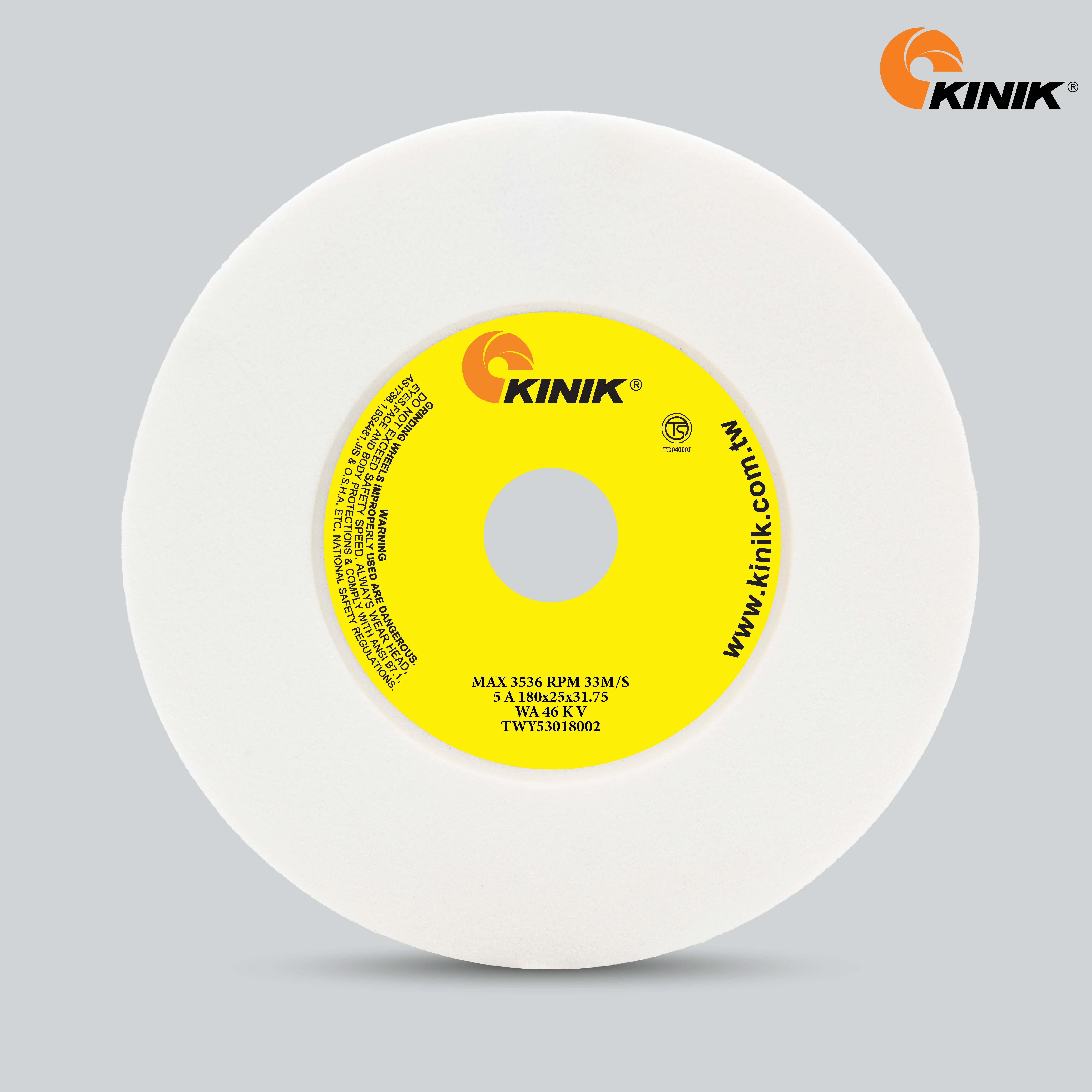 หินเจียร KINIK WA46KV5A 180x25x31.75 mm.
