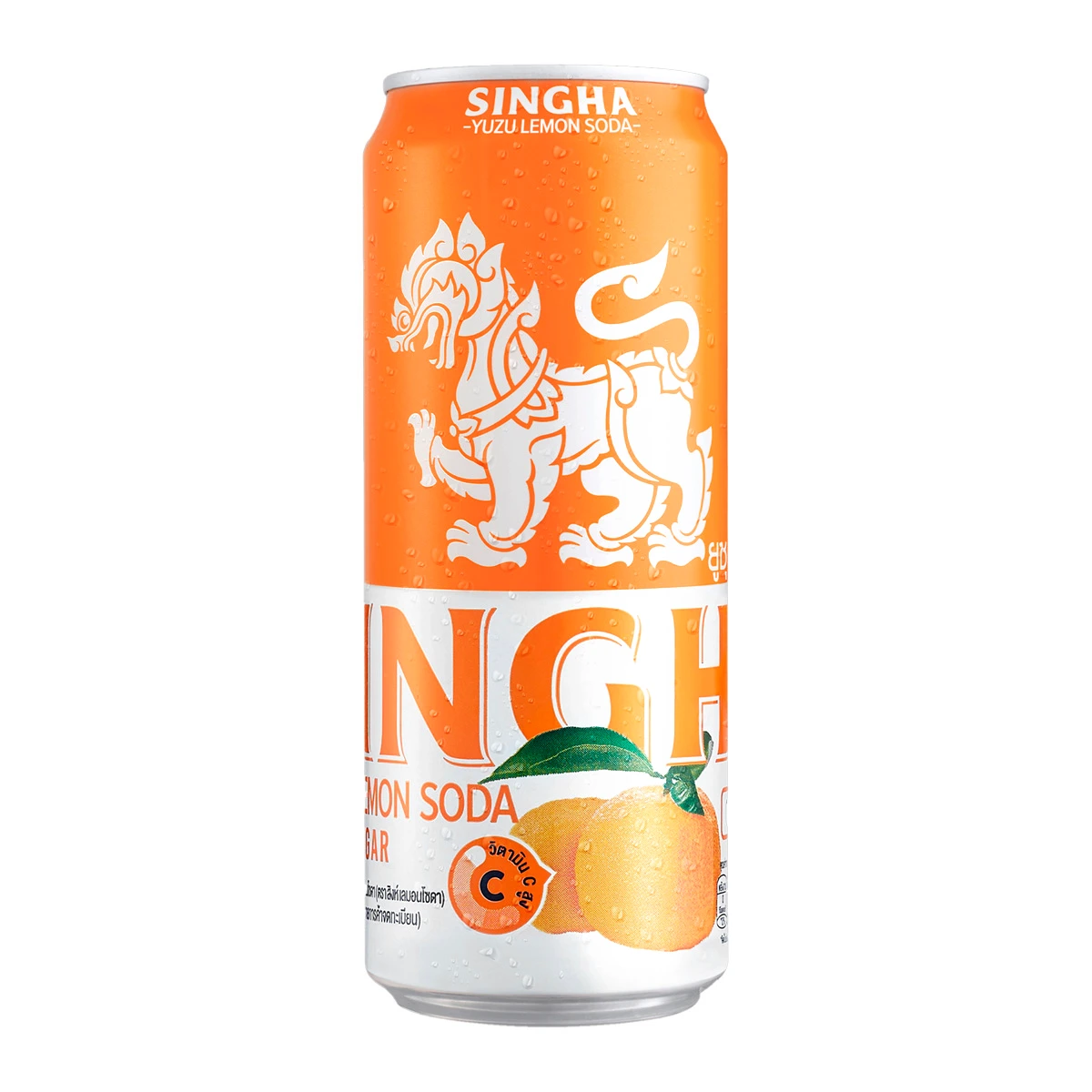 8850999018508 สิงห์ ส้มยูสุ โซดา 330ml.
