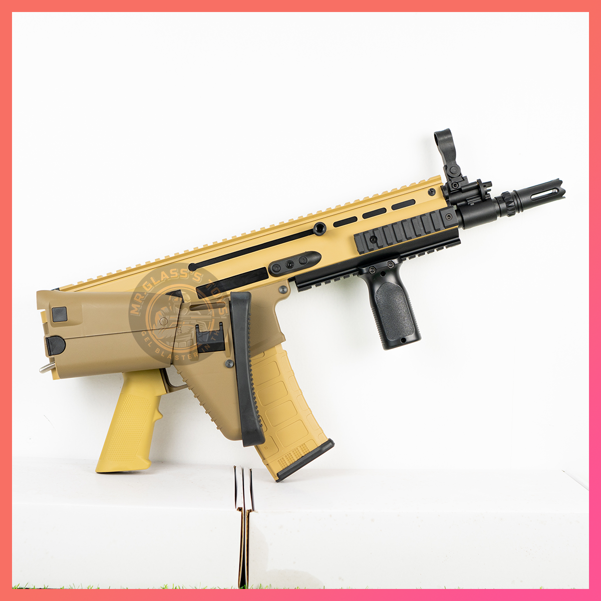 (66)SCAR สีทราย เฟืองเหล็ก 230 FPS + ยิงรัวได้ ยิงSEMI (ทีละนัด) ได้