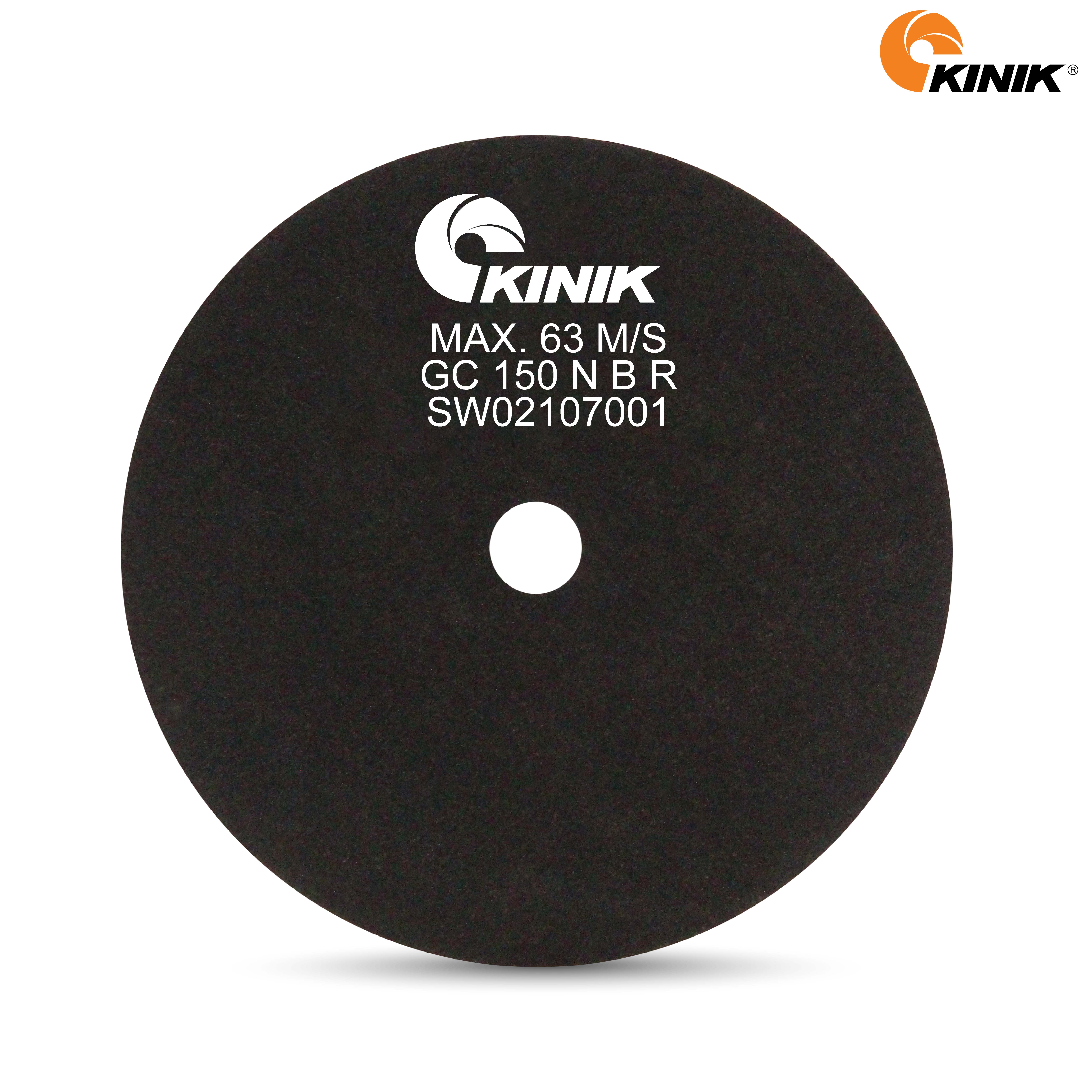 แผ่นตัดบาง KINIK GC150NBR34 150x0.4x12.70 mm.