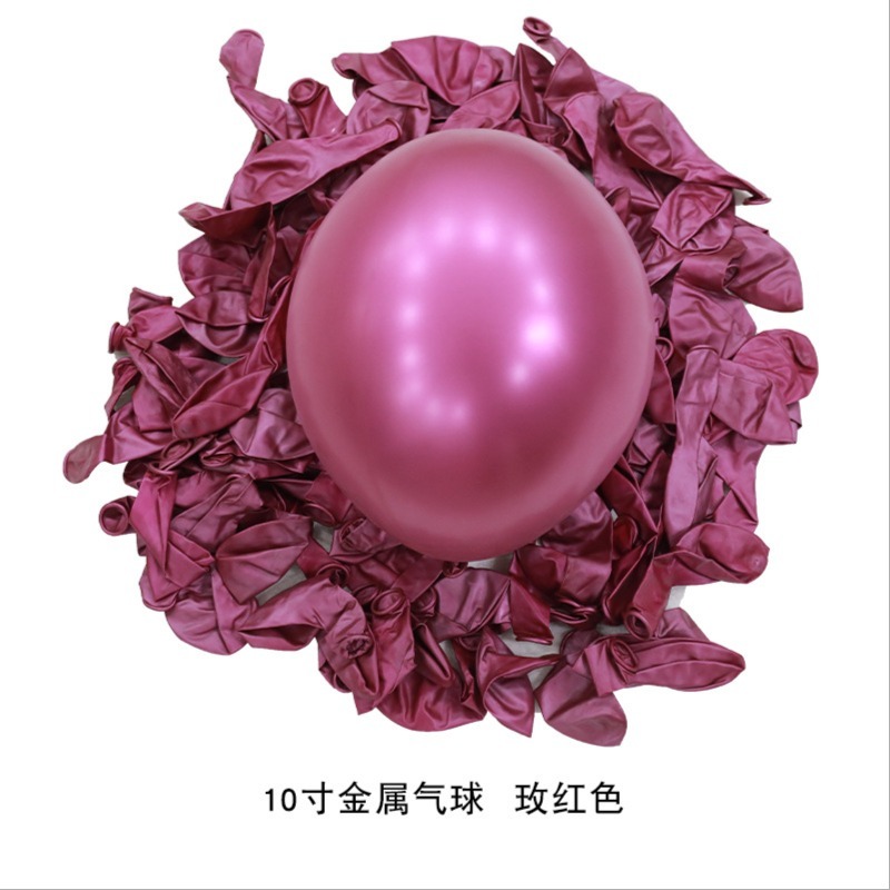 ลูกโป่ง สีเมทัลลิค ไซส์ 10 นิ้ว 50 ลูก งานวันเกิด งานปาร์ตี้ต่างๆ