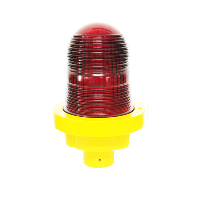 Red Cover Lamp (โคมแก้วสีแดง ฐานอะลูมิเนียมสีเหลือง)