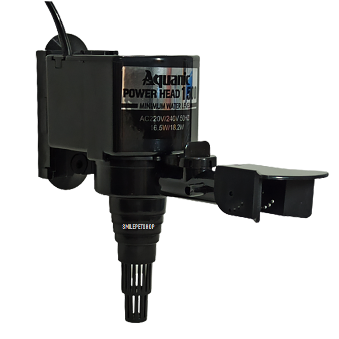AQUANIC-1500(ปั๊มน้ำพร้อมกระบอกกรอง ช่วยกรองน้ำใส หมุนเวียนน้ำ เหมาะสำหรับตู้ปลา 30-48 นิ้ว ความแรง 1600 L/Hr)
