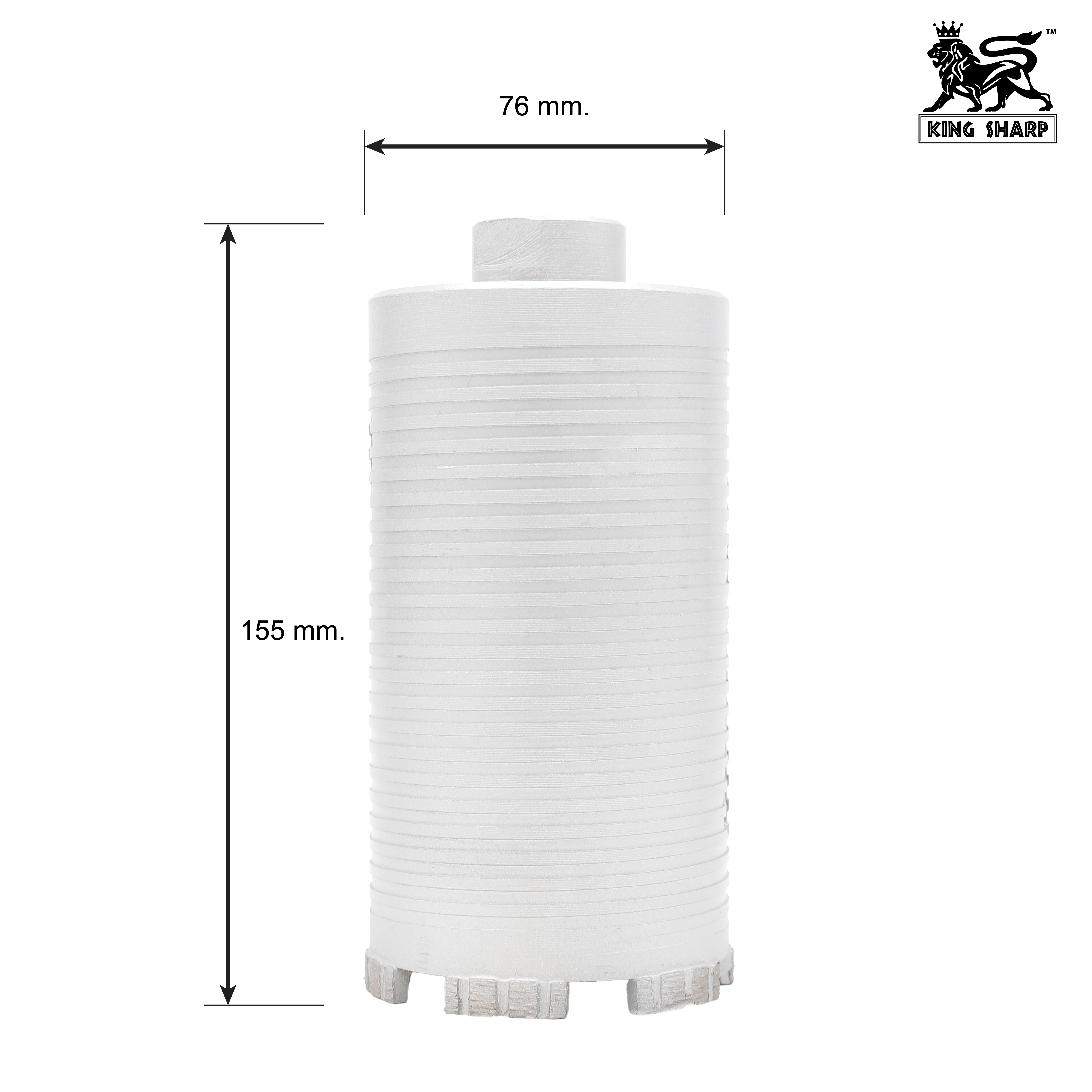 เพชรเจาะคอนกรีต KINGSHARP (P) 76x155 mm.M22