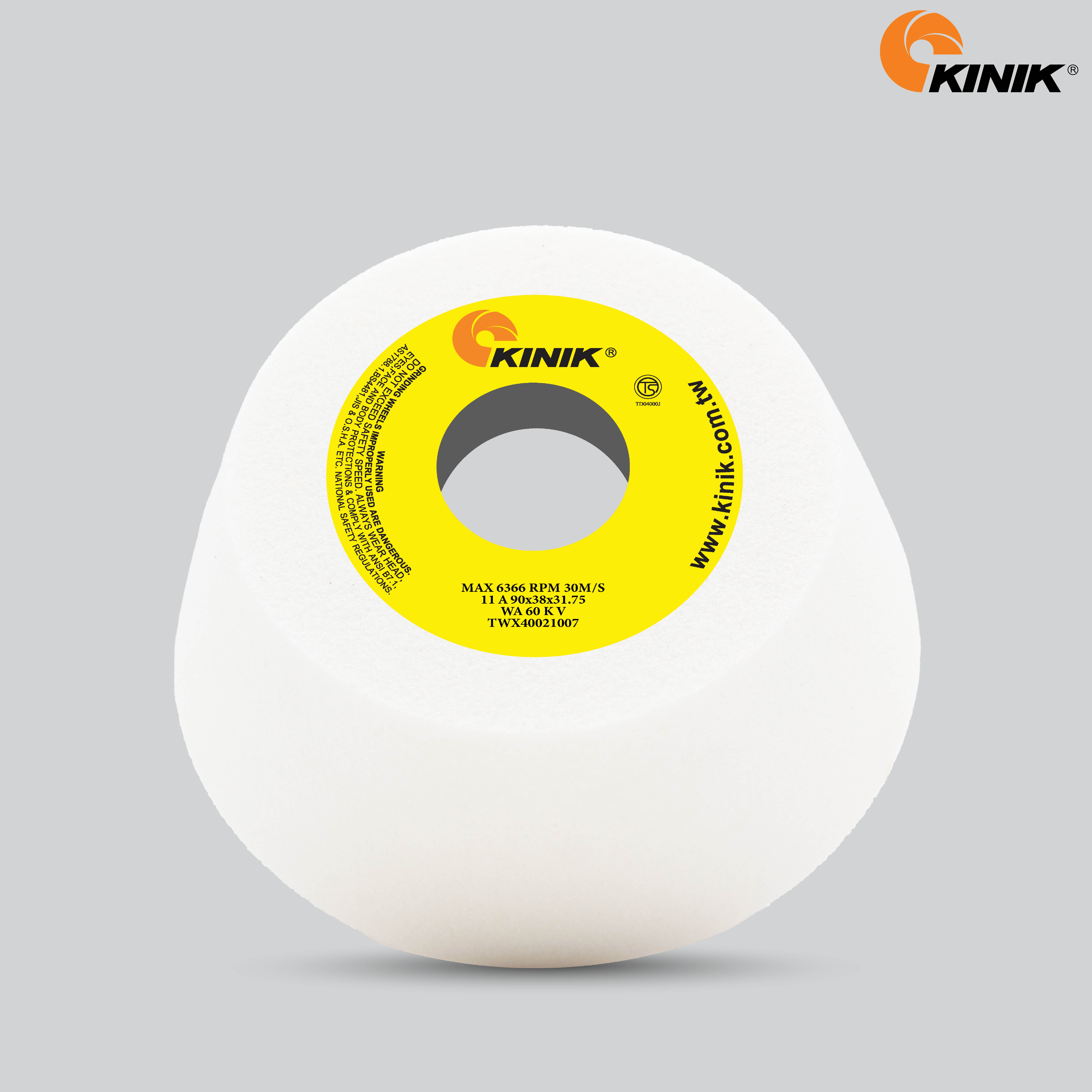 หินถ้วยเทเปอร์ KINIK WA60KV11A 90x38x31.75 mm.