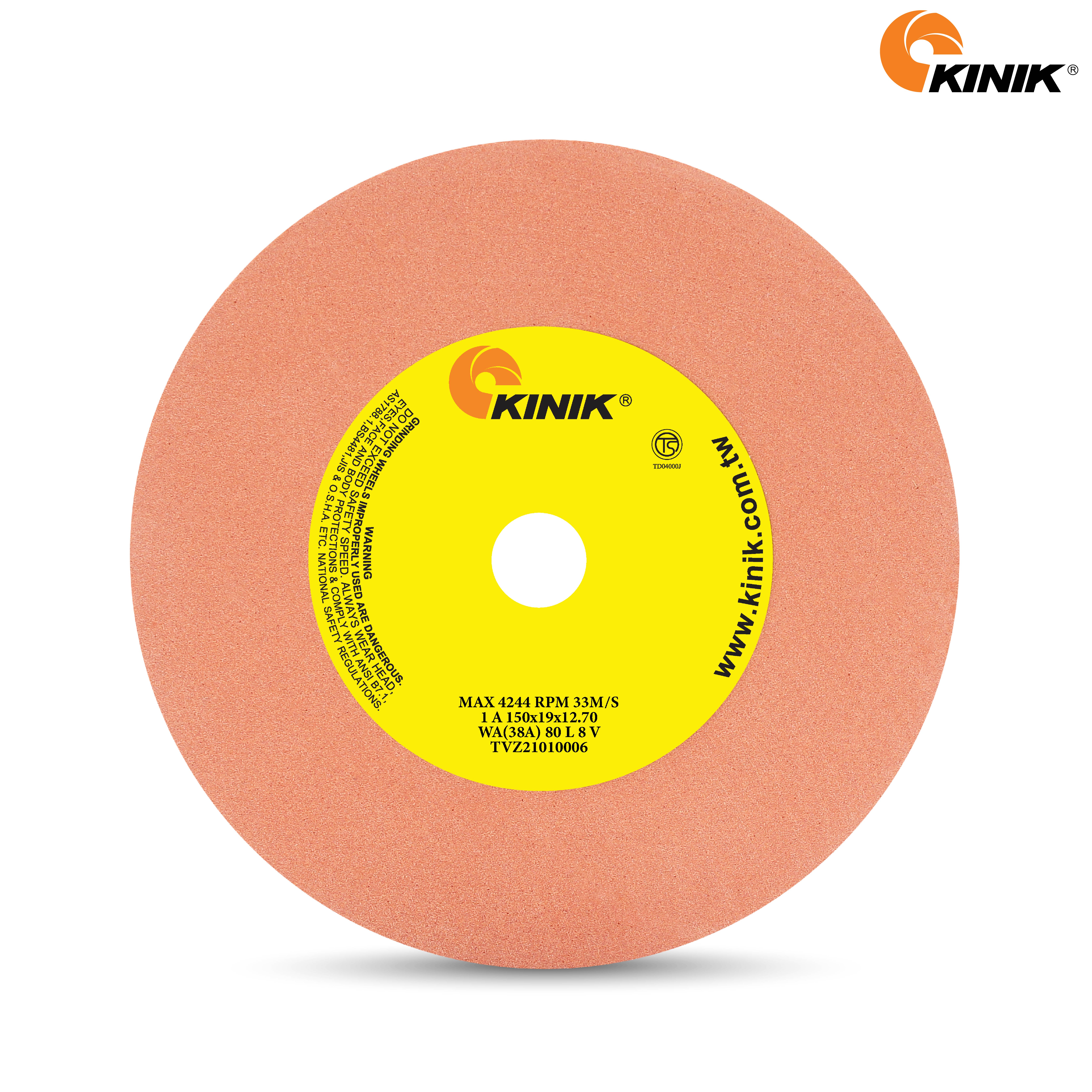 หินเจียร KINIK WA(38A)80L8V1A 150x19x12.7 mm.