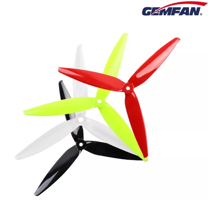 Gemfan Flash 7040 Durable 3-Blade Propeller ใบพัด 7นิ้ว 1ถุง 4ใบ สุ่มสี