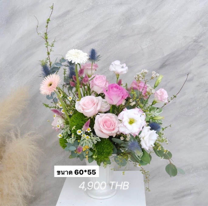 Fresh Flower Vase แจกันดอกไม้สด Style Korea พร้อมตกแต่ง สามารถเปลี่ยนสีได้